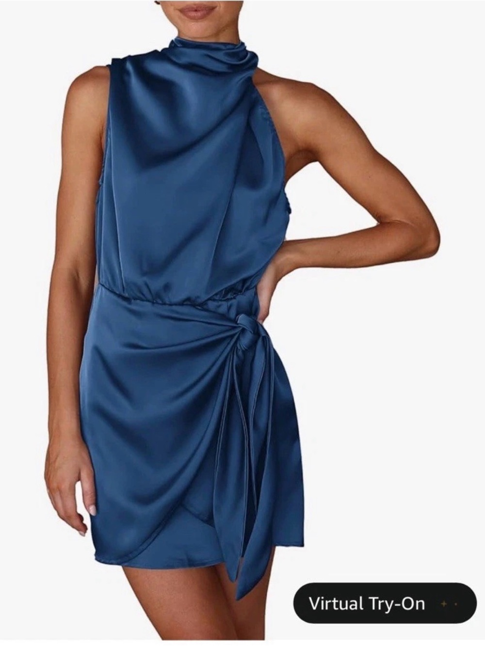 Pretty Garden Women's Blue mini Dress Size Large- new with tags!